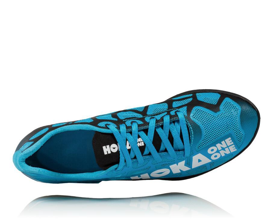 Spikes Atletismo Hoka One One Feminino Azuis/Branco - Rocket X - 807-RUXLQD